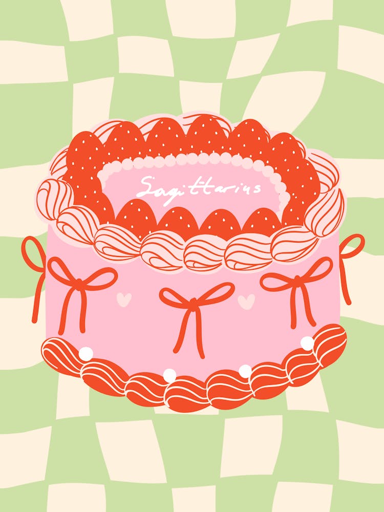 Sagittarius Coquette Cake
