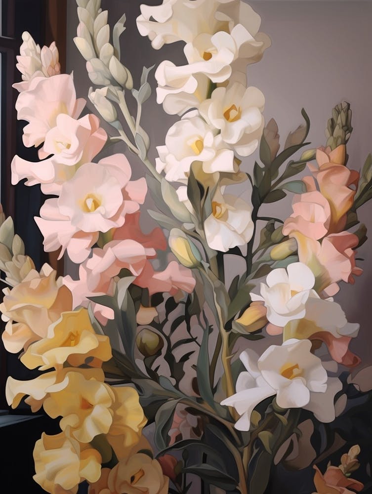 Snapdragon 3 Flower Painting