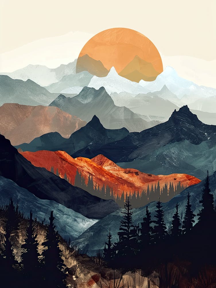 Sunset In The Mountains 87