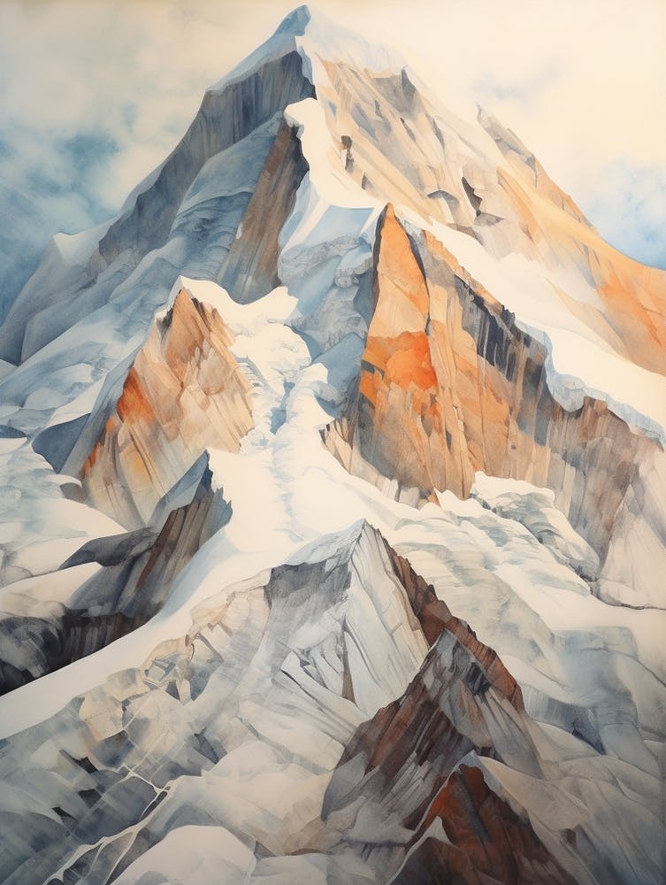 Mount Logan Canada 1 Mountain Painting