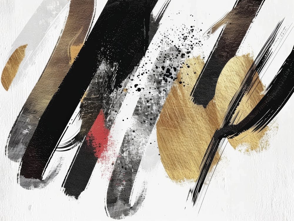Abstract Brushstrokes Canvas Print 22