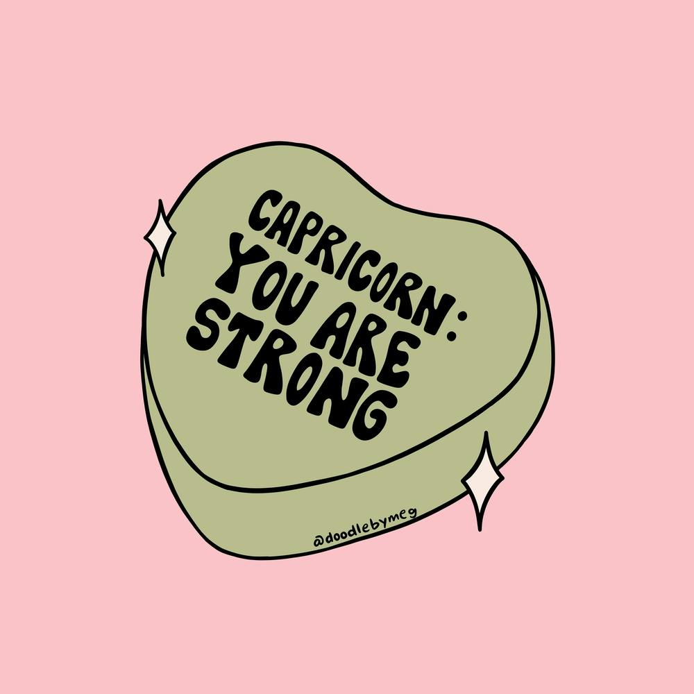Capricorn Conversation Heart