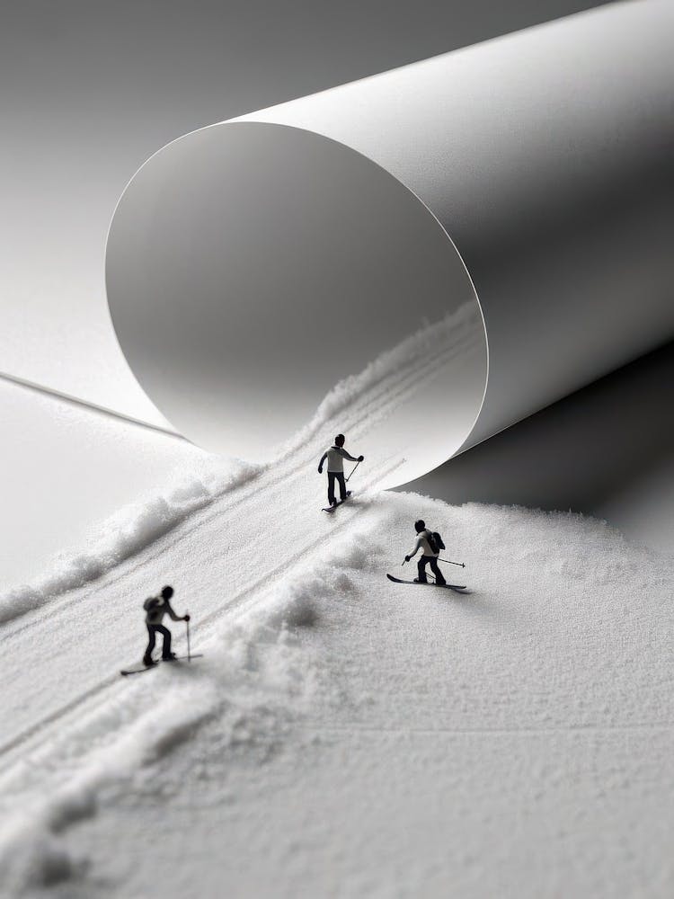 Miniature Skiers