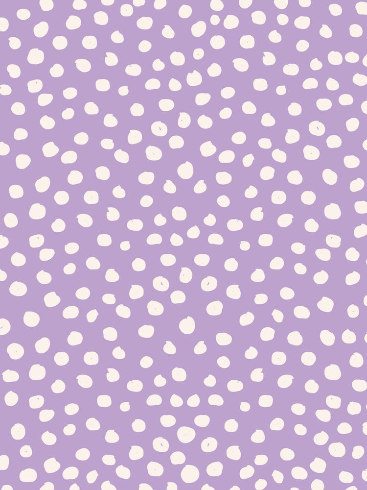 Purple Polka Dots, Animal Print Brushstroke
