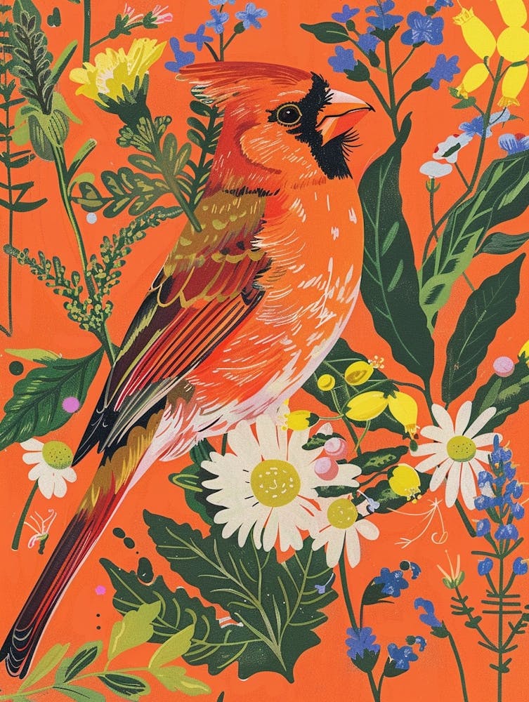 Spring Birds Cardinal 2