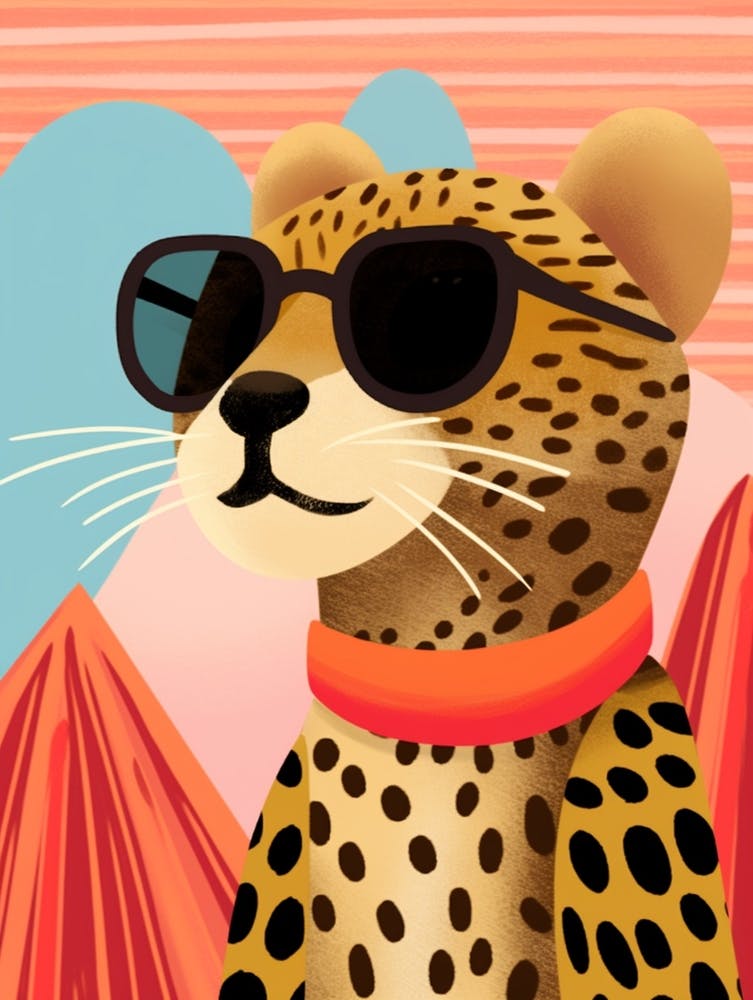 Little Cheetah 2 Wearing Sunglasses