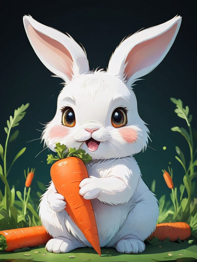 Rabbit With Carrots