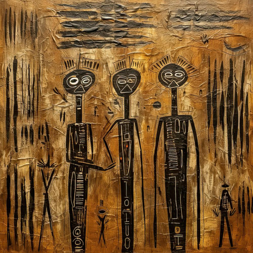 Three African Men