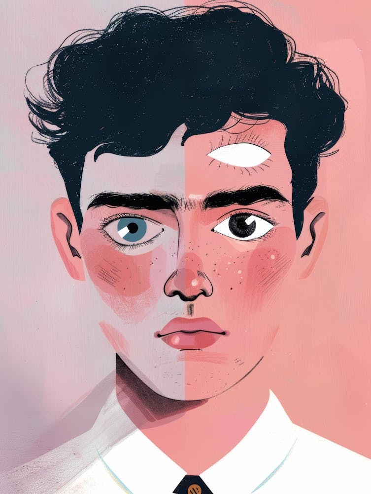 Face Of A Young Man