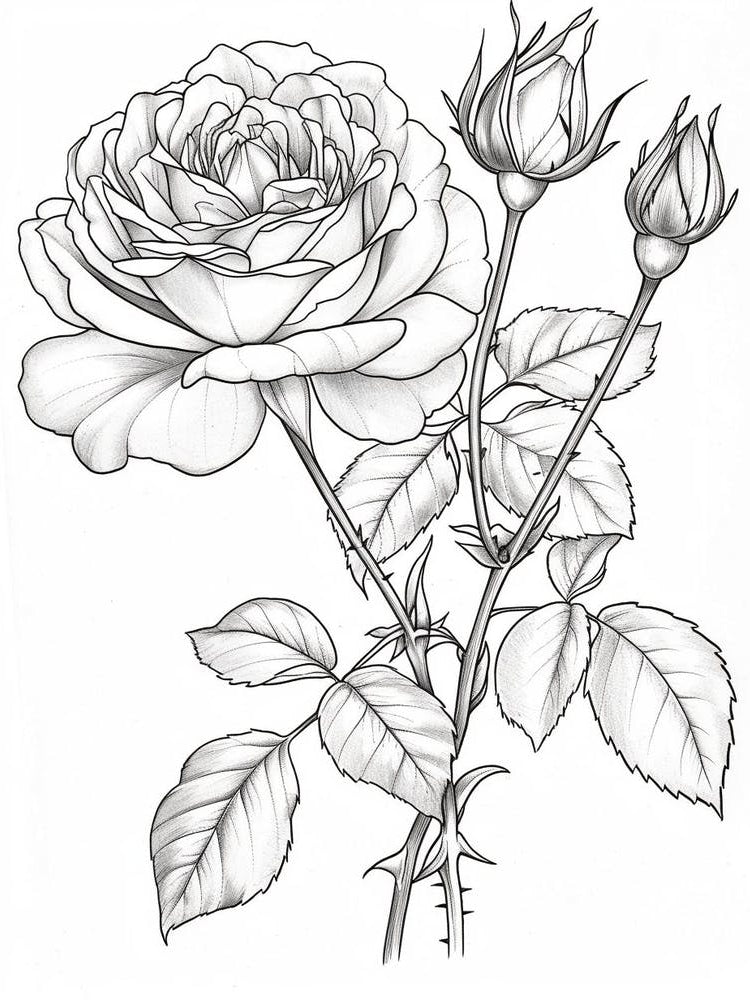 Roses Sketch 39