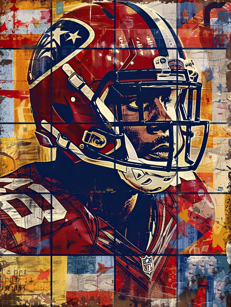 American Football Player Vintag Poster 11