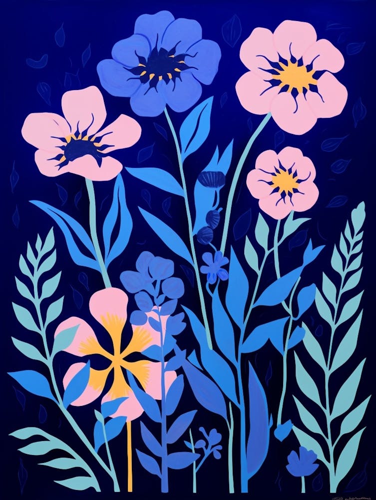 Blue Flower Illustration Bluebonnet 3