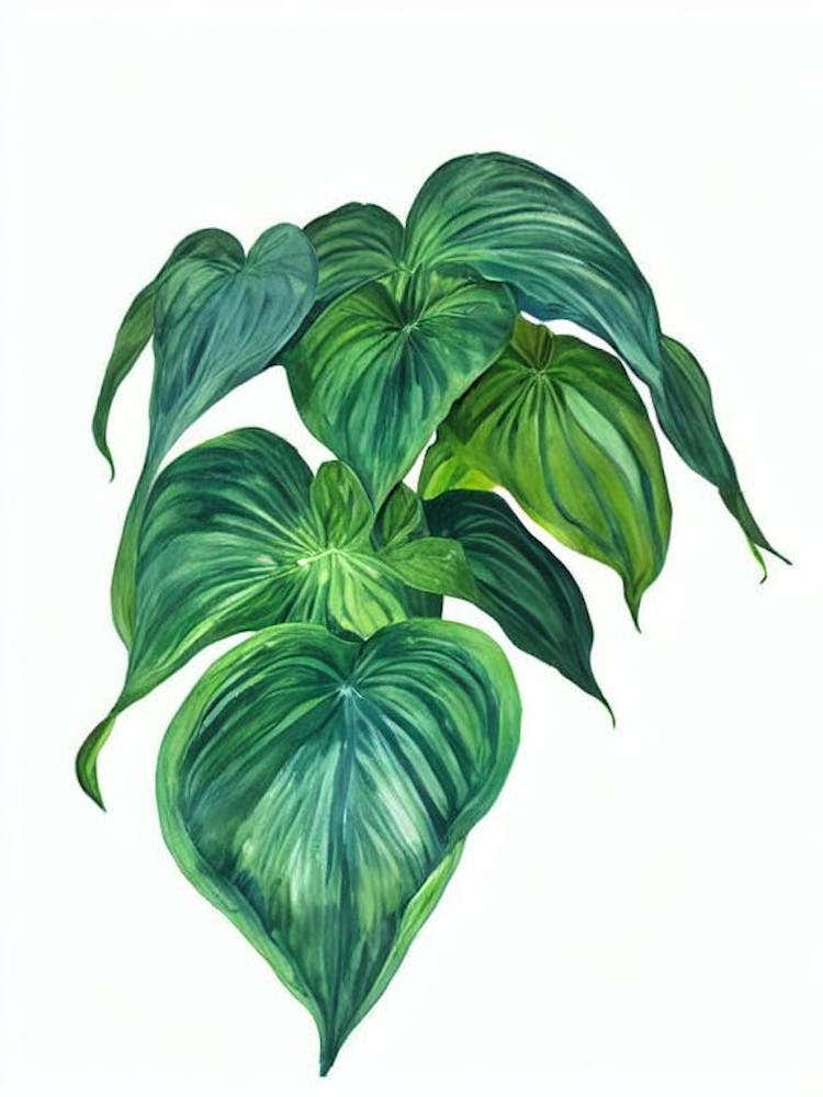 Caladium (Caladium X Hortulanum) Watercolor