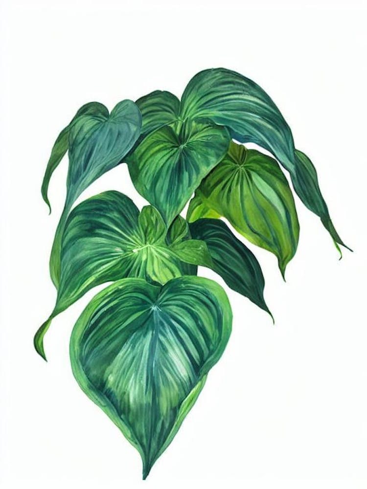 Caladium (Caladium X Hortulanum) Watercolor
