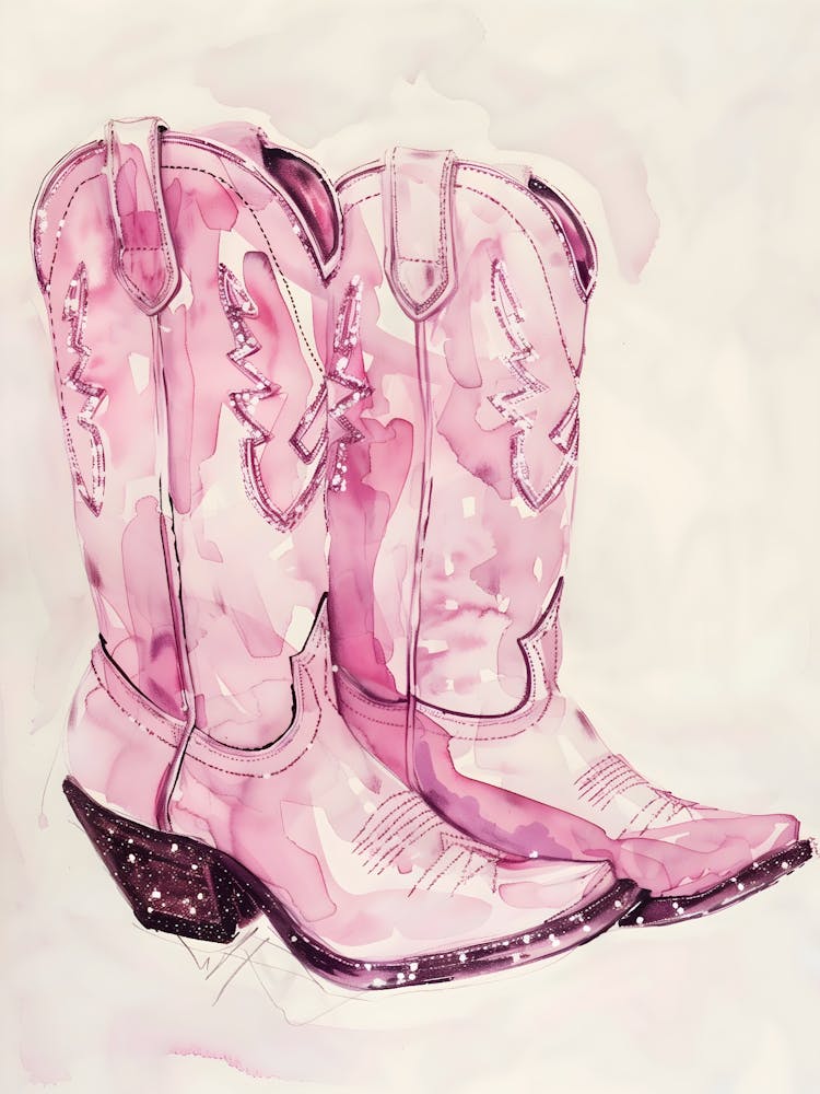 Pink Cowboy Boots 20