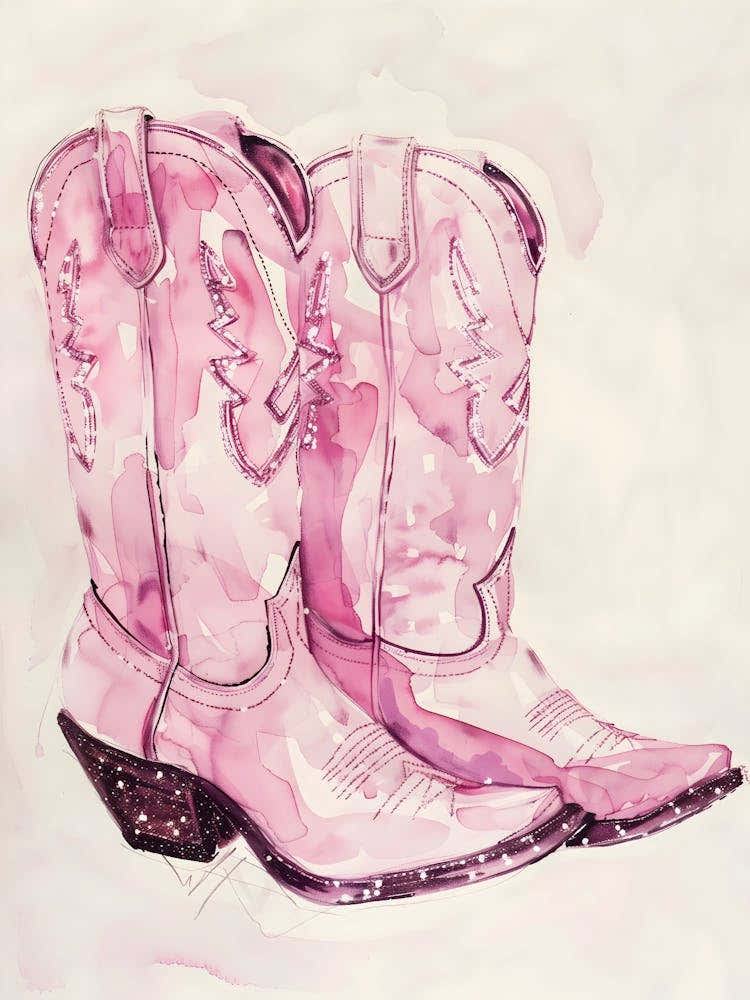 Pink Cowboy Boots 20