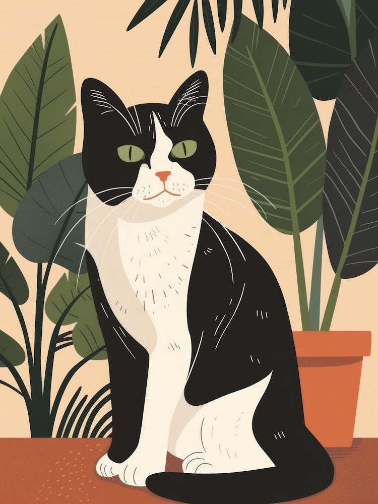 Black And White Cat 18