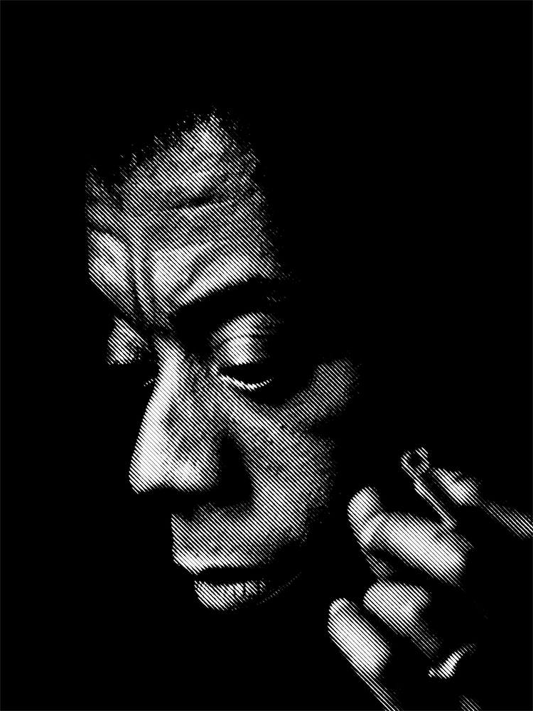 James Baldwin Line Art Illustration