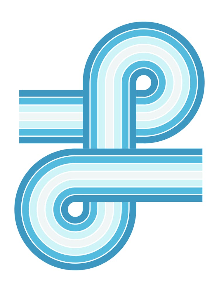 Blue Mid-Century Journey