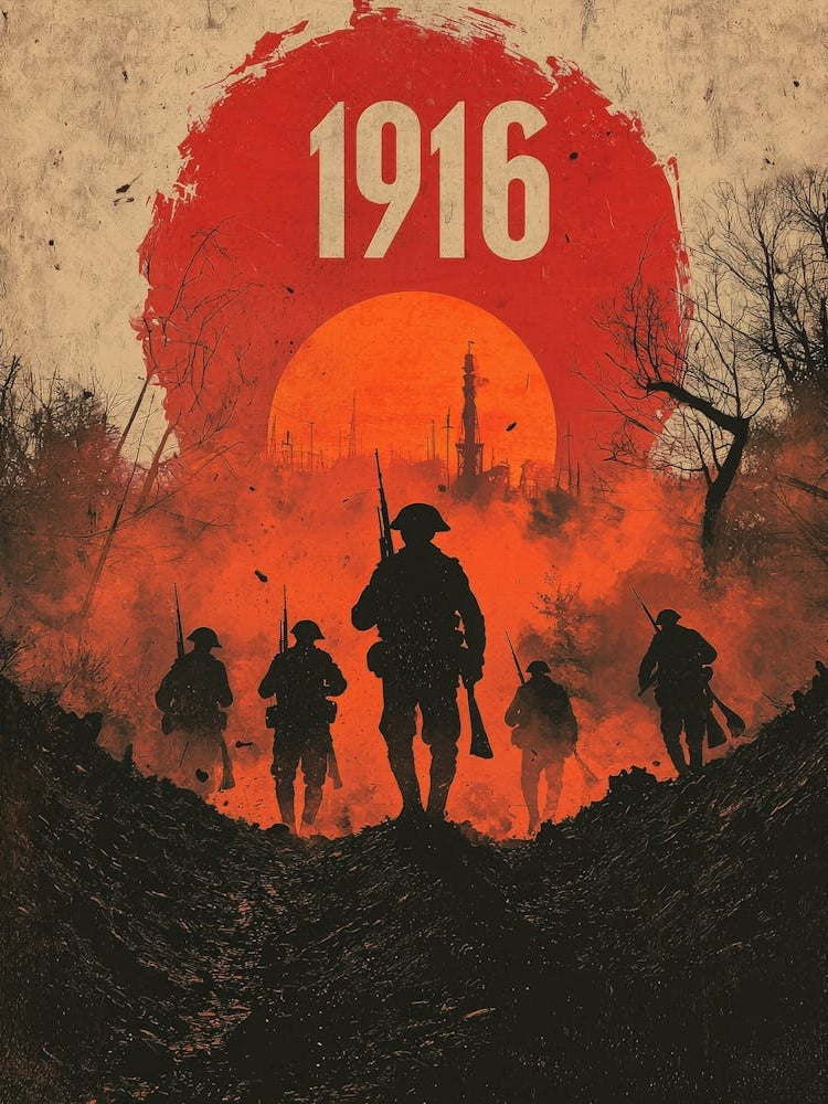 Aihrgdesign A Vintage Poster Depicting A Dramatic World War I D4960d1f 3fb7 4ac9 Acdd 9cf6de8df428 1