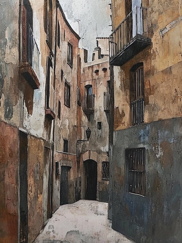 Kitsch Barcelona Painting 1