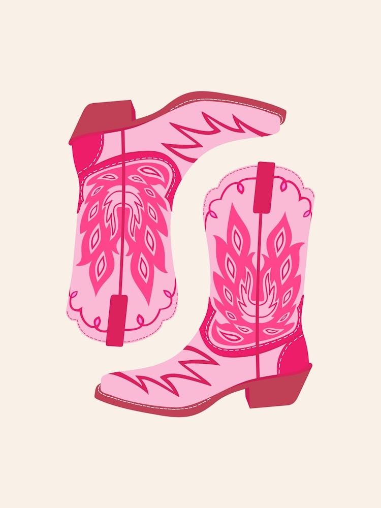 Pink Cowboy Boots