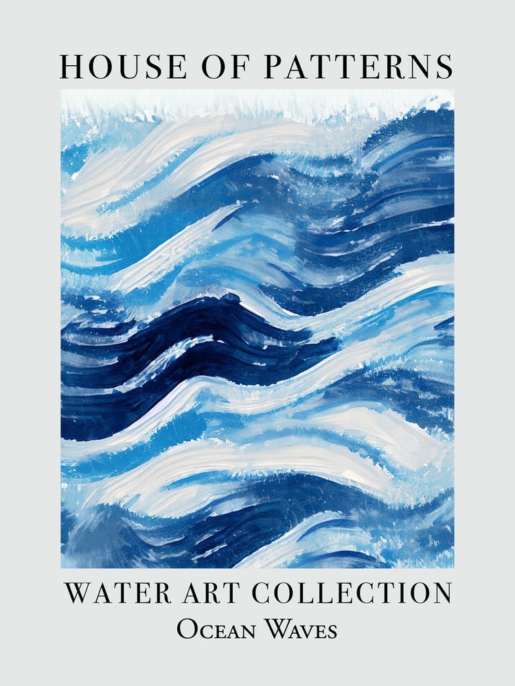 Maison de Motifs Vagues de l'Océan Eau 17