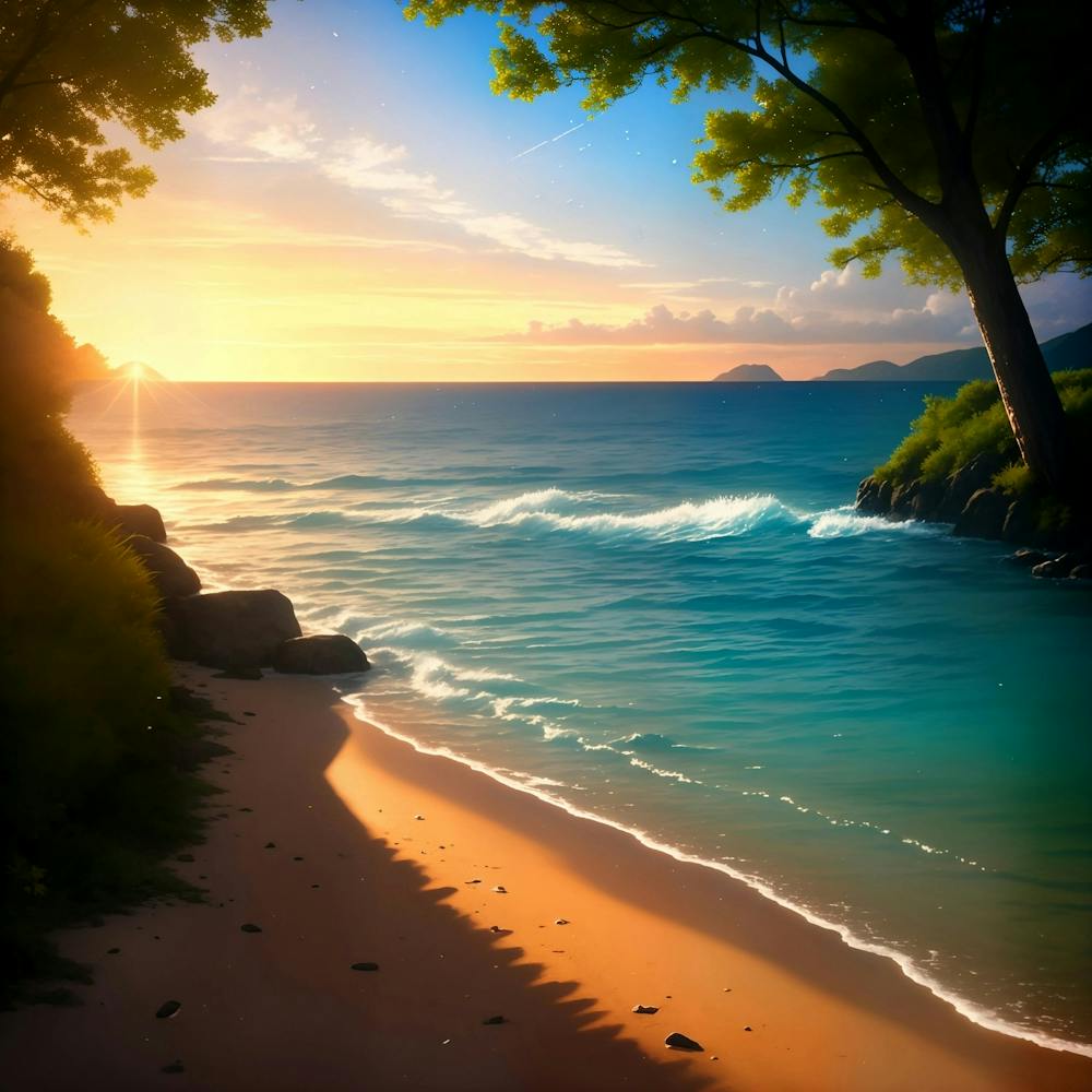 Sunset On The Beach