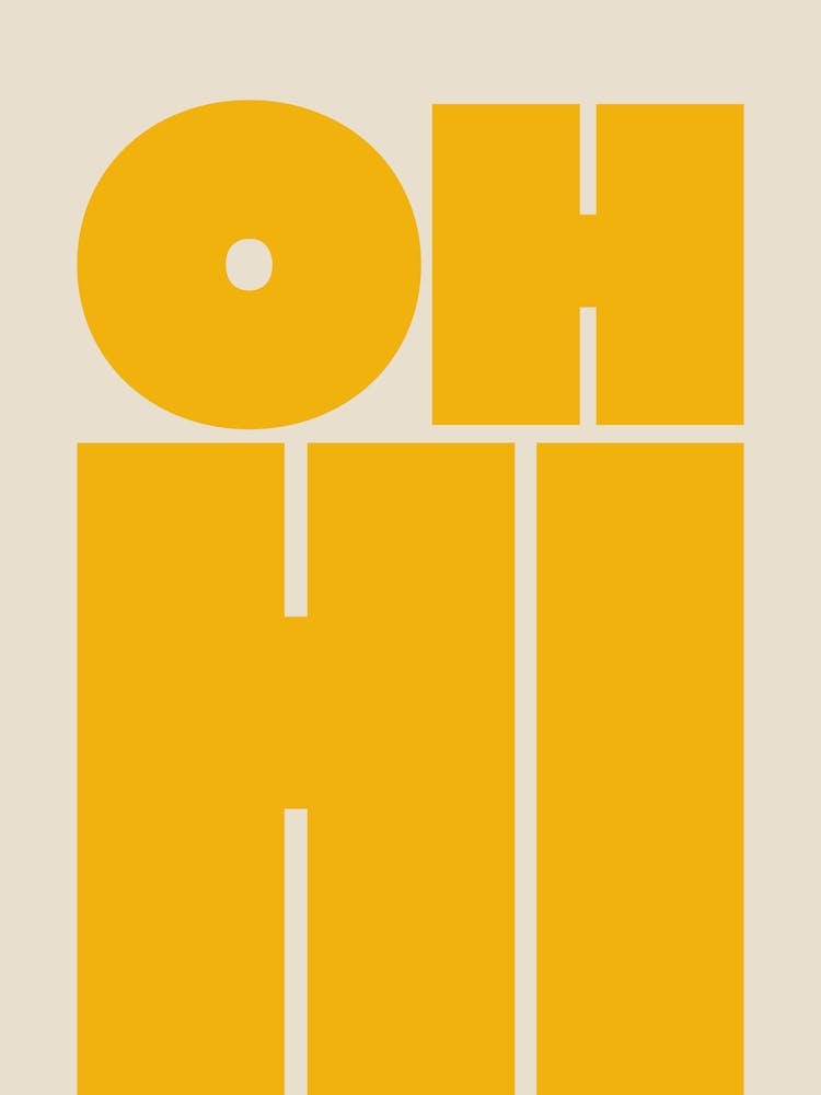 Oh Hi - Yellow