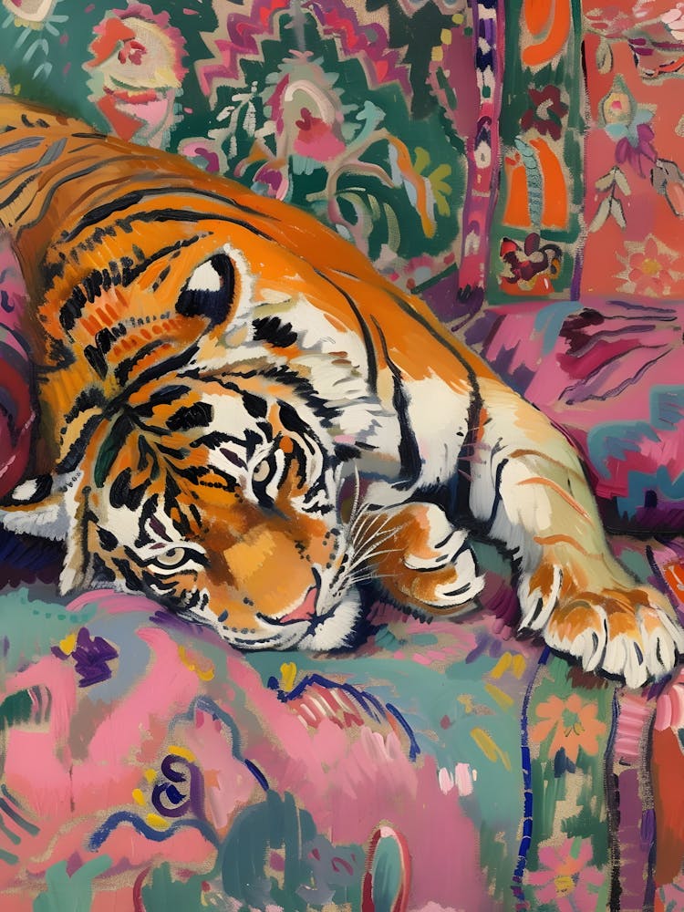 Tiger On The Couch