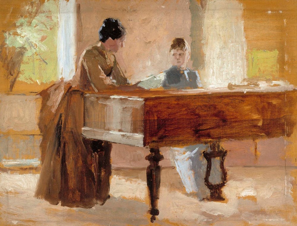 Two Women At The Piano