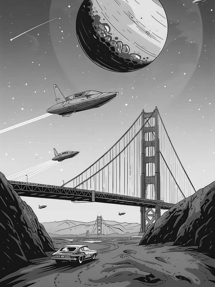Spaceships Over San Francisco
