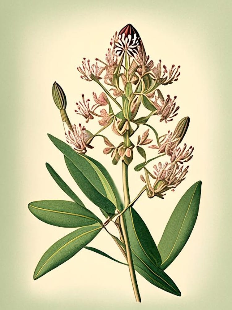 Showy Milkweed Wildflower Vintage Botanical 2
