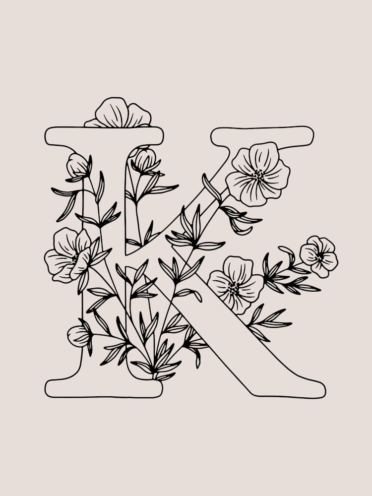 K Blumen Initial