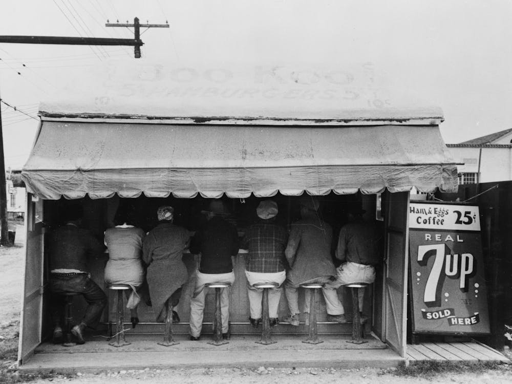 Hamburger Stand, Harlingen, Texas By Russell Lee