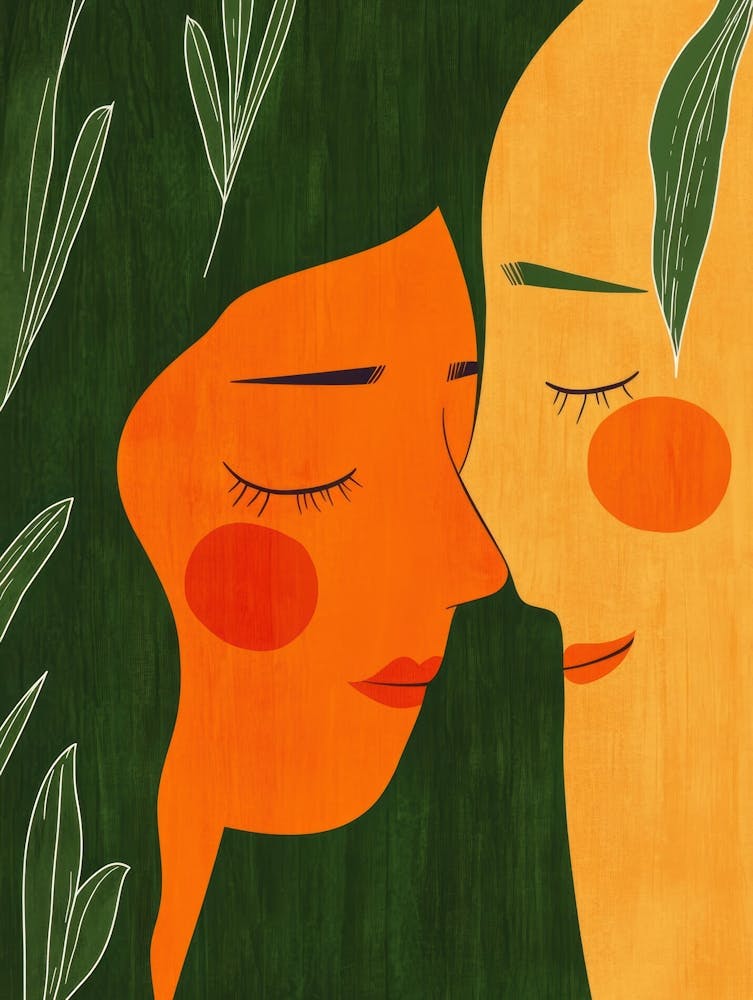 Two People Kissing 5
