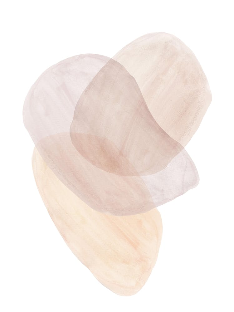 Sanfte Aquarell organische Formen