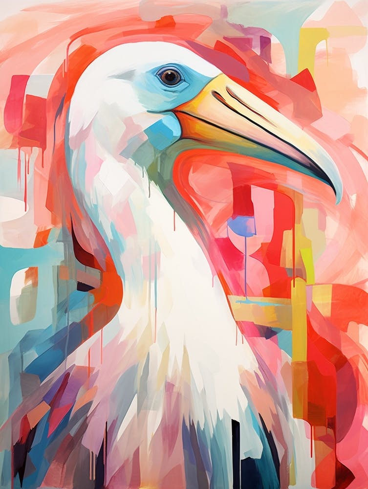 Collage Peinture D'Oiseau Albatros 2