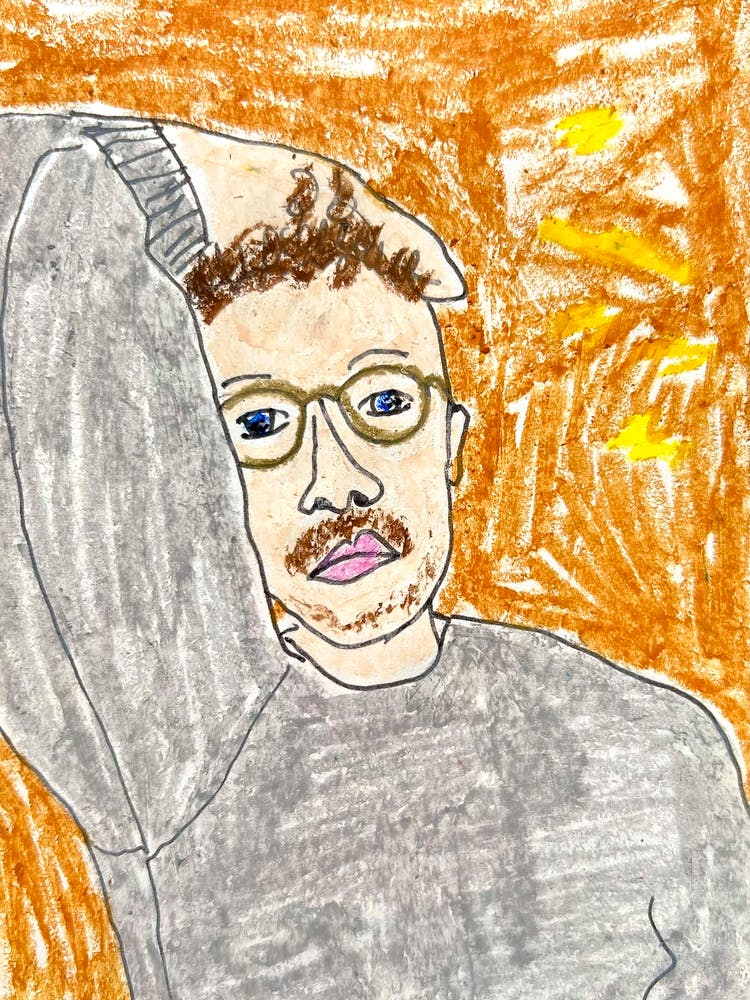 Porträt eines Mannes mit Brille