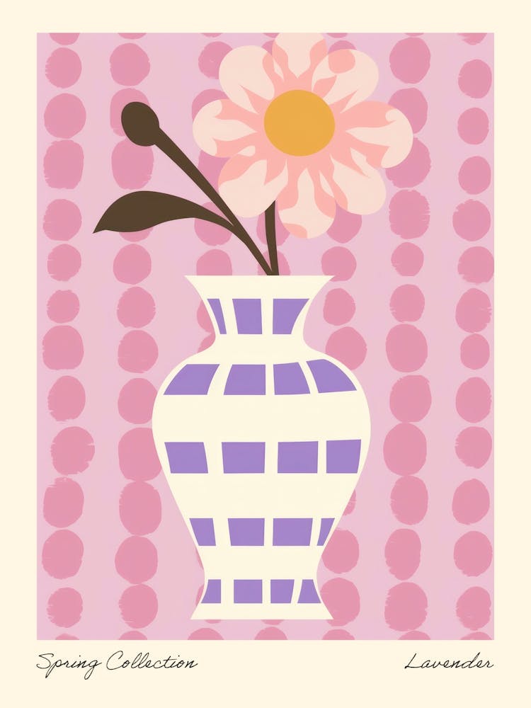 Frühlingskollektion Lavendelblumen-Vase 3
