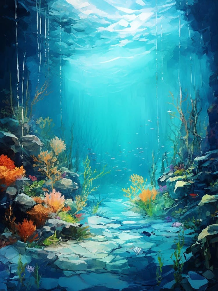 Underwater Abstract Minimalist 2