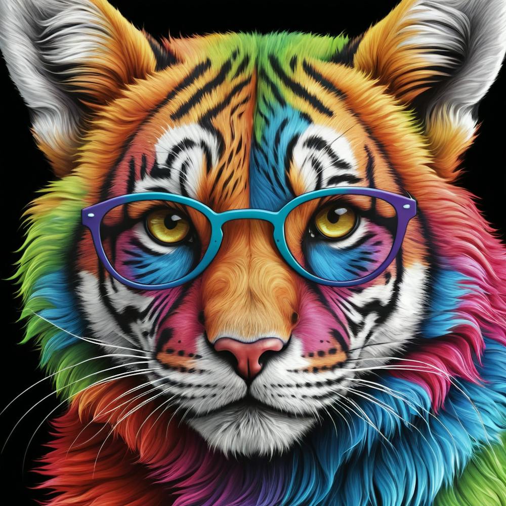 Tiger With Glasses 1