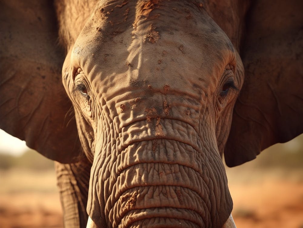African Elephant Close Up Realism 2