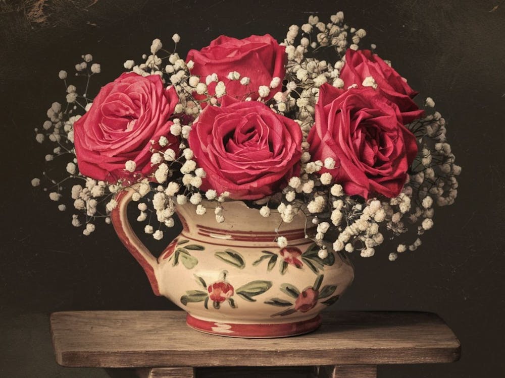 Roses In A Vase 3