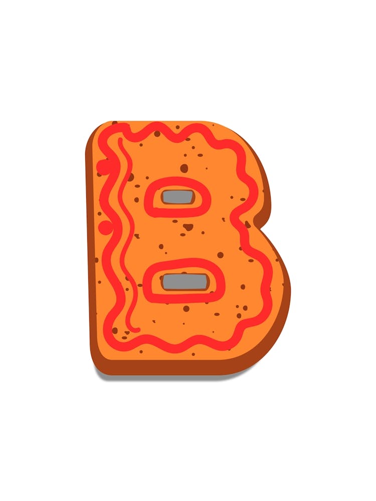 Gingerbread Christmas Letters Living Room Holiday Display White 02