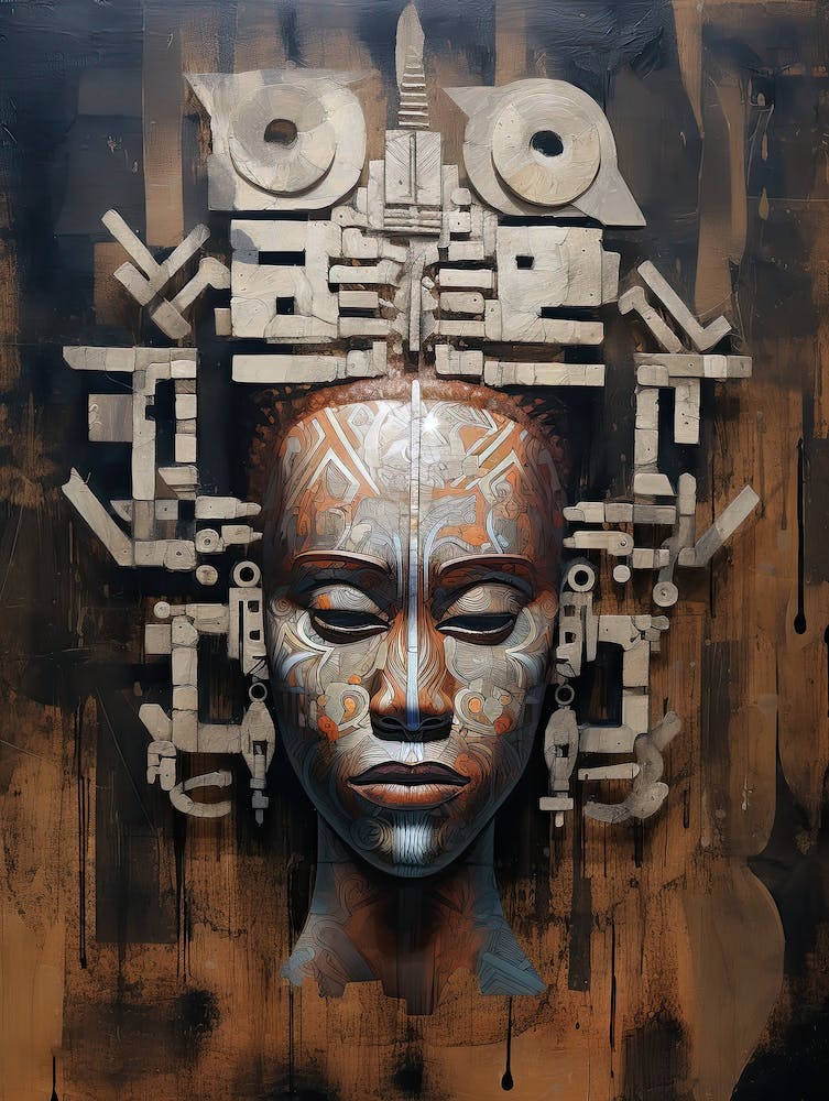 Abstract Painting of Africa