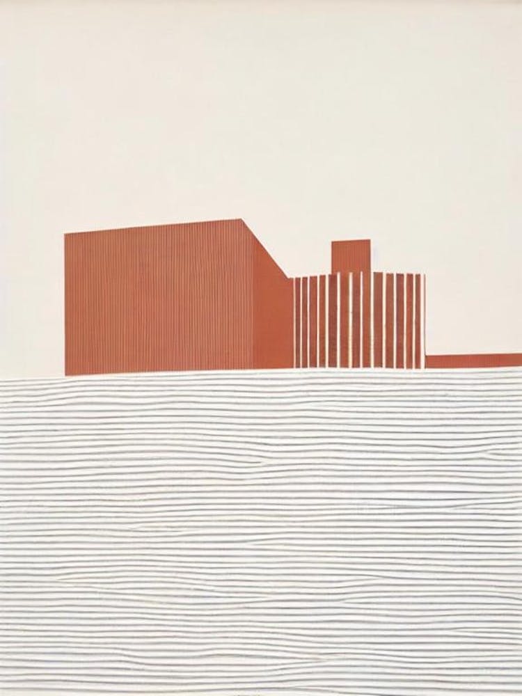 Tate Modern London Boho Landmark Illustration