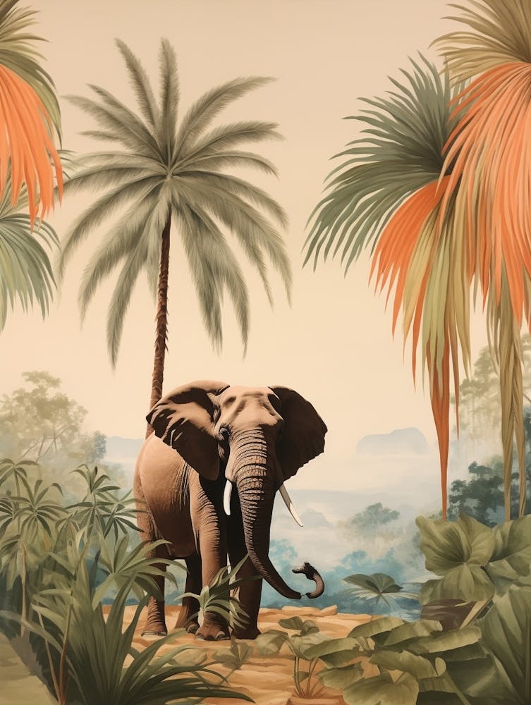 Elephant 3 Tropical Animal Portrait