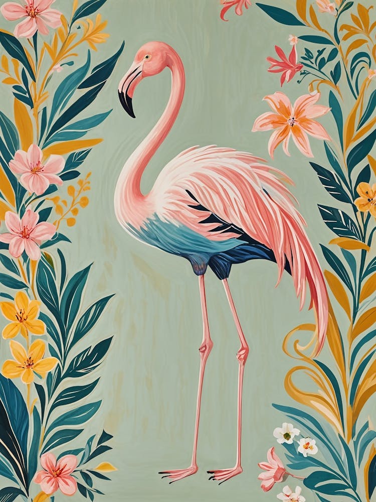 Floral Flamingo no2