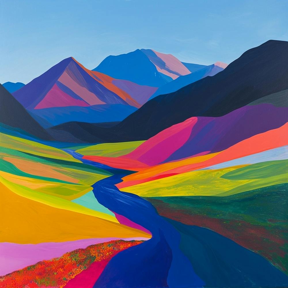 Colourful Abstract Denali National Park Usa 2